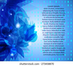 flower background with many cool effect with transparency petals for your text