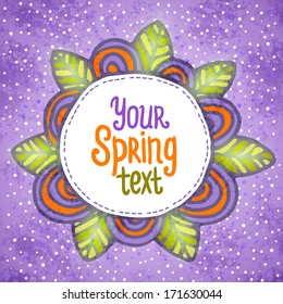 Flower background. Mothers day card. Floral card.
