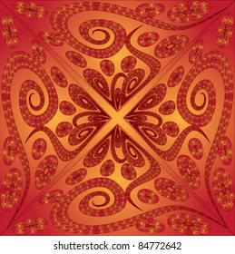 Flower background, multi-colored flowers on a blue background