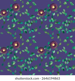 Fundo da flor, fundos da natureza, forma da folha, projeto do vetor, vetor das folhas, vetor das flores, fundo abstrato, padrão da folha, vetor sem emenda, padrão de fundo, padrão floral sem emenda