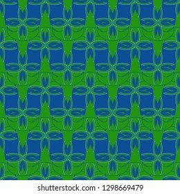 Flower background - nature colored seamless pattern.