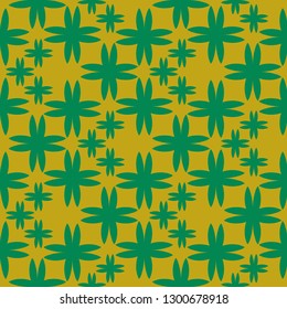 Flower background - nature colored seamless pattern.