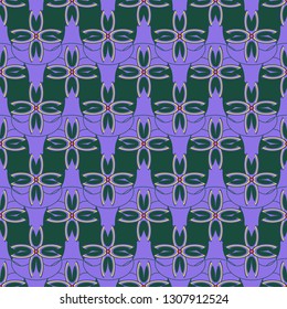Flower background - nature colored seamless pattern.