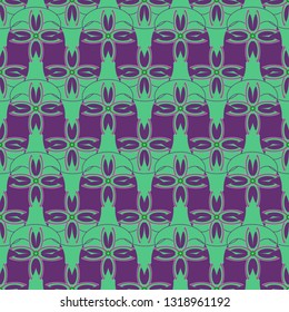 Flower background - nature colored seamless pattern.