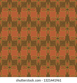 Flower background - nature colored seamless pattern.