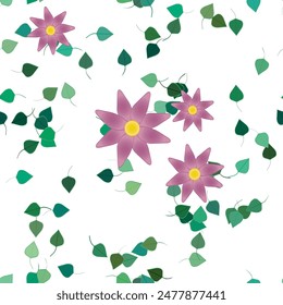 Fondo de la flor, Vector de los ornamentos, Vector de patrón sin costuras, patrón floral, Formas de Vector, fondo de hojas, diseño de patrón, fondos de la naturaleza, textura sin costuras, fondo abstracto