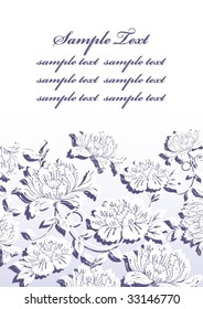 Flower background for paper file
