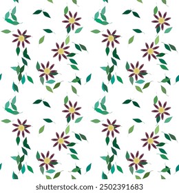 Fondo de la flor, diseño del patrón, Vector de la hoja, fondos del Vector, fondos de la naturaleza, Fondo de pantalla inconsútil, textura de la hoja, ramo de la flor, fondo del patrón, primavera de las flores, flores del Vector