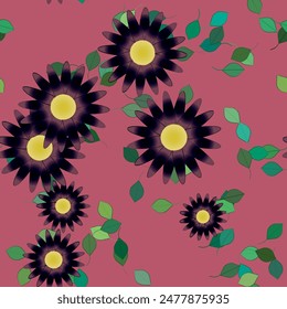 Fondo de la flor, patrón de flores, patrón sin costuras florales, patrón de pétalos, diseño floral, textura de la hoja, fondo abstracto, fondos de la naturaleza, fondo de Vector, Formas de Vector