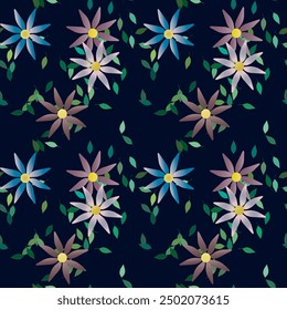 Fondo de flores, patrón de flores, patrón floral, Arte vectorial, Vector de ornamento, fondo de Vector, patrón de hojas, patrones sin fisuras, fondo de hoja, fondo abstracto, forma de hoja