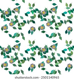 Fondo de flores, patrón de flores, fondo de hojas, hoja sin costuras, flores de Vector, fondo de Vector, textura sin costuras, patrón de fondo, fondos de la naturaleza, acuarela de flores