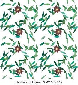 Flower background, pattern flowers, leaf seamless, ornament vector, background summer, flowers isolated, pattern vector, leaf pattern, pattern background, background design, flower bouquet