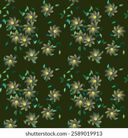 Flower background, pattern flowers, petals background, seamless patterns, vector backgrounds, ornament vector, leaf background, seamless texture, leafs isolated, flowers isolated