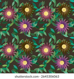 Fundo da flor, fundo do padrão, padrão das flores, projeto do vetor, flores vetoriais, abstrato do vetor, padrão das pétalas, padrão floral sem emenda, natureza dos fundos, vetor das folhas