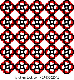 Flower Background pattern in geometric ornamental style.