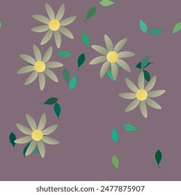 Fondo de la flor, patrón de la flor, silueta de la hoja, Vector de flores, adornos de Vector, forma de la hoja, Vector abstracto, patrón sin costuras, diseño de fondo, acuarela de flores, verano de fondo