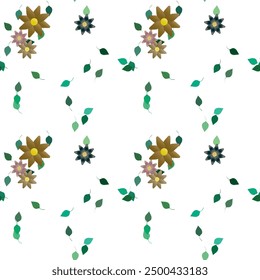 Fondo de la flor, patrón de fondo, patrón de ornamento, diseño de fondo, patrón de hoja, hojas de fondo, patrón floral sin fisuras, Vector abstracto, ramo de flores, patrones de flores