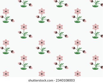 flower background pattern vector for business.