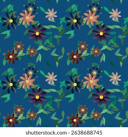 Flower background, pattern vector, flowers pattern, vector shapes, background vector, ornament vector, petals pattern, seamless texture, leaf pattern, petals background, leafs isolated