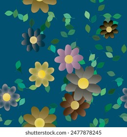 Fondo de la flor, Vector del patrón, textura de la hoja, fondo sin costuras, patrón ornamental, acuarela de las flores, hoja aislada, primavera de las flores, fondo abstracto, Fondo de pantalla sin costuras