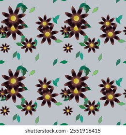 Fundo da flor, fundo das pétalas, padrões de flores, aquarela de flores, design de padrão, vetor sem costura, folhas isoladas, design floral, padrão de vetor, textura de folha, vetor de flor