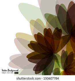 Flower background with place for your text .Vector illustration