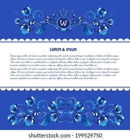 flower background with place for your text