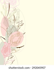 Flower background with place for your text 