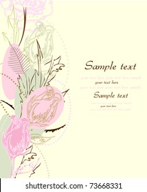 Flower background with place for your text