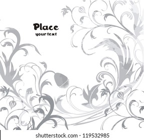 Flower background ready to place Your art or text