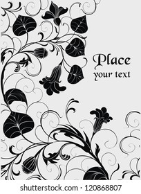 Flower background ready to place Your art or text