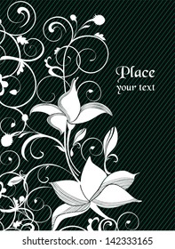 flower background  ready to place your art or text