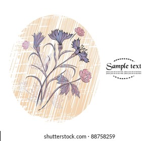 Flower background - ready to place your text or art