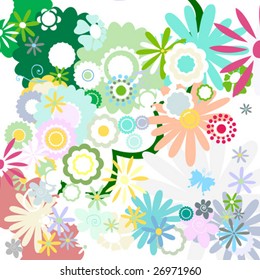 flower background, seamless