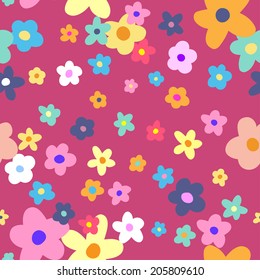  Flower Background seamless floral pattern