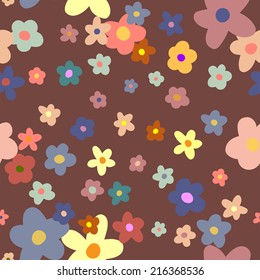 Flower Background seamless floral pattern
