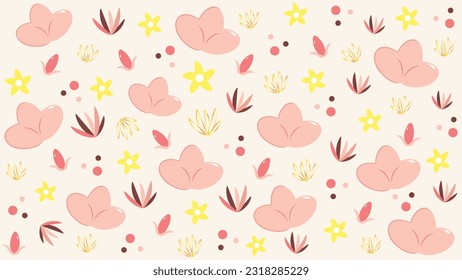 flower background seamless pattern. for fashion, fabric and wallpaper
