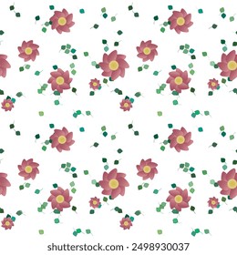 Flower background, seamless pattern, vector flowers, flowers bouquet, leaf shape, ornament vector, ornamental pattern, seamless background, pattern design, vector shapes, floral seamless pattern