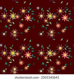 Fondo de flores, Vector de patrón sin fisuras, patrón de fondo, patrón floral, ornamentos Vector, Vector floral, patrón de flores, Vector de fondo, pétalos de fondo, ramo de flores