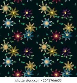 Fundo da flor, padrões sem costura, fundos da natureza, fundos vetoriais, flores aquarela, padrões de flores, folha isolada, fundo padrão, buquê de flores, textura sem costura