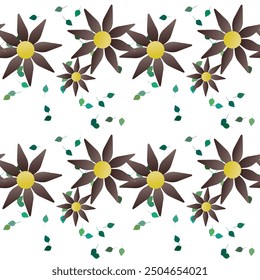 Fondo de la flor, patrones sin fisuras, fondos de Vector, Vector del ornamento, textura de la hoja, flores aisladas, Vector de las hojas, diseño floral, fondo de los pétalos, patrón del ornamento, patrón floral