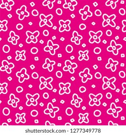 Flower background. Seamless pattern.Vector.