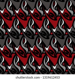 Flower background. Seamless pattern.Vector.
