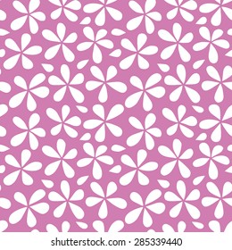 Flower background. Seamless pattern.Vector.