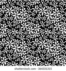 Flower background. Seamless pattern.Vector.