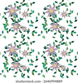 Fundo de flor, textura sem costura, fundo de folhas, flores vetoriais, padrão floral sem costura, vetor de folha, papel de parede sem costura, silhueta de folha, forma de folha, fundos da natureza