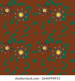 Fundo da flor, vetor sem emenda, projeto de fundo, padrão do vetor, padrão do ornamento, plano de fundo do padrão, flores isoladas, fundos natureza, padrão das pétalas, folha isolada