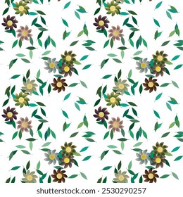 Fundo da flor, papel de parede sem costura, fundo sem costura, fundo floral, design floral, flores padrão, vetor ornamento, vetor folha, vetores de flores, buquê de flores, plano de fundo das folhas