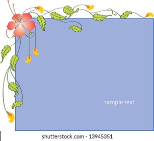 Flower background Series 008(border & background for Photo frame, certificate, Diploma etc.)