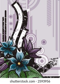Flower Background Series. Check my portfolio for much more of this series as well as many more similar and other great vector items.